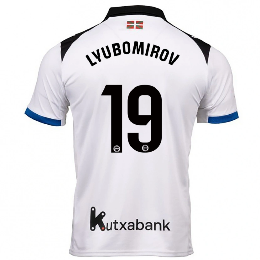 Danxen Kinder Daniel Lyubomirov #19 Weiß Blau Auswärtstrikot Trikot 2025/26 T-Shirt