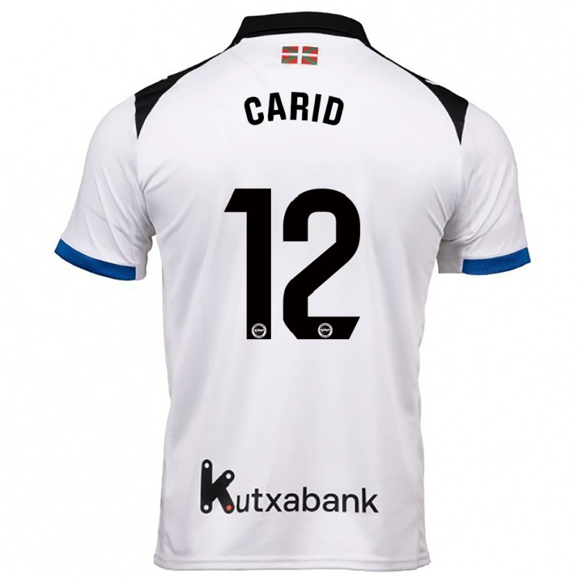 Danxen Kinder Andrea Carid #12 Weiß Blau Auswärtstrikot Trikot 2025/26 T-Shirt