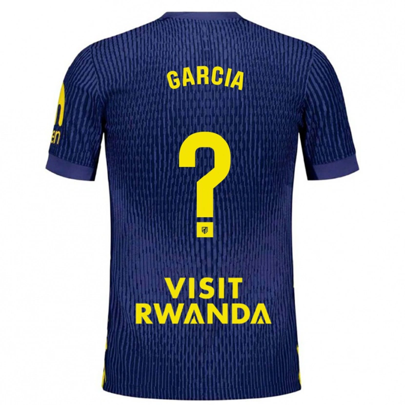 Danxen Kinder Luciano Garcia #0 Marine Gelb Auswärtstrikot Trikot 2025/26 T-Shirt