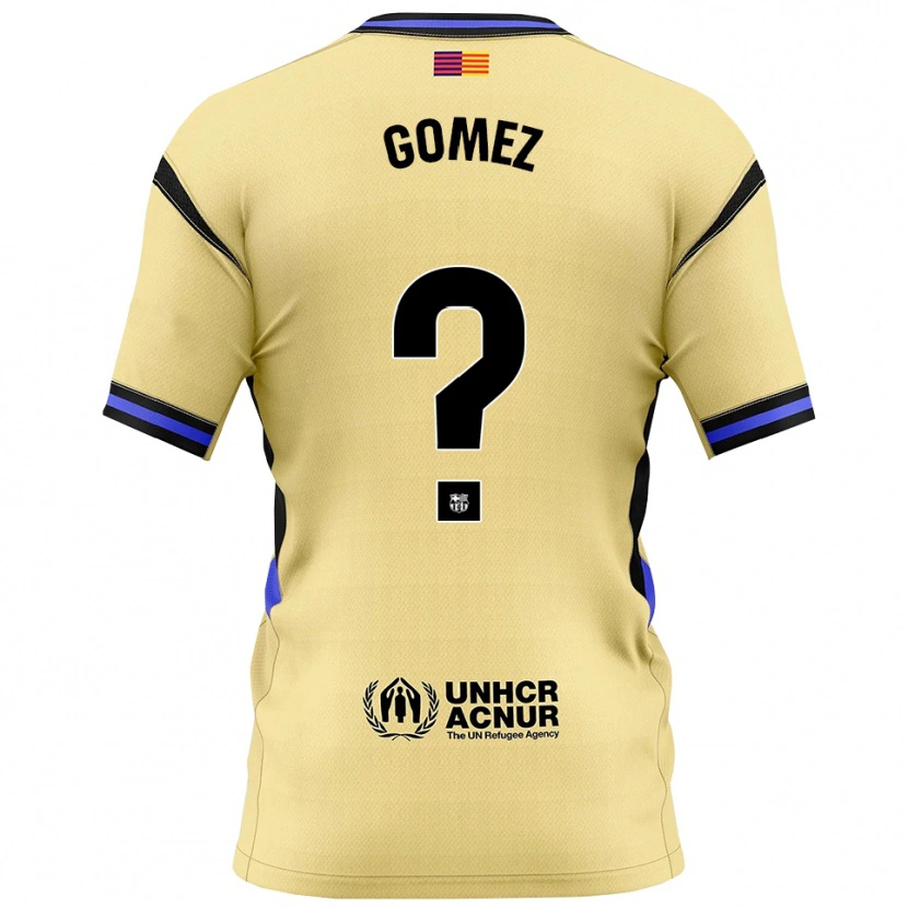 Danxen Kinder Antonio Gomez #0 Gelb Schwarz Auswärtstrikot Trikot 2025/26 T-Shirt