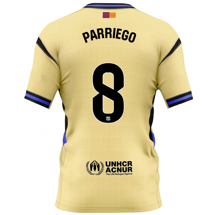 Danxen Kinder Marcos Parriego #8 Gelb Schwarz Auswärtstrikot Trikot 2025/26 T-Shirt
