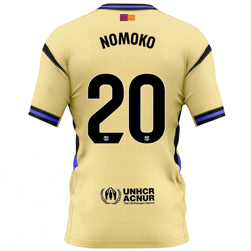 Danxen Kinder Sama Nomoko #20 Gelb Schwarz Auswärtstrikot Trikot 2025/26 T-Shirt
