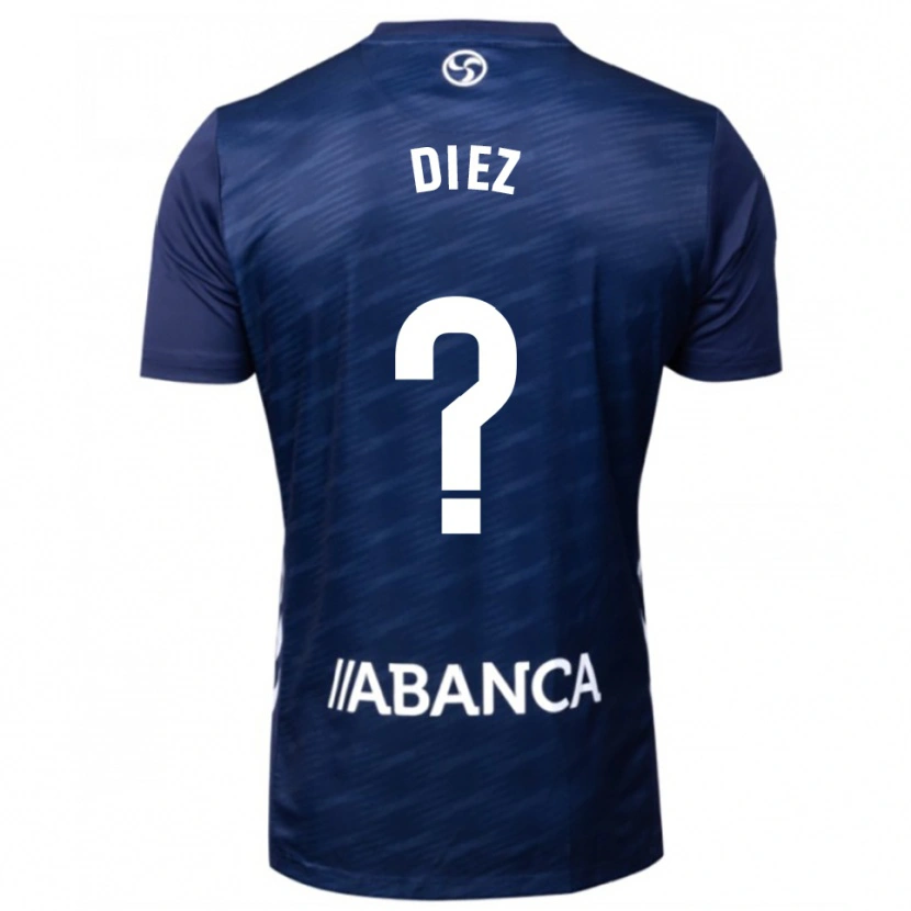 Danxen Kinder Sergio Diez #0 Marine Weiß Auswärtstrikot Trikot 2025/26 T-Shirt