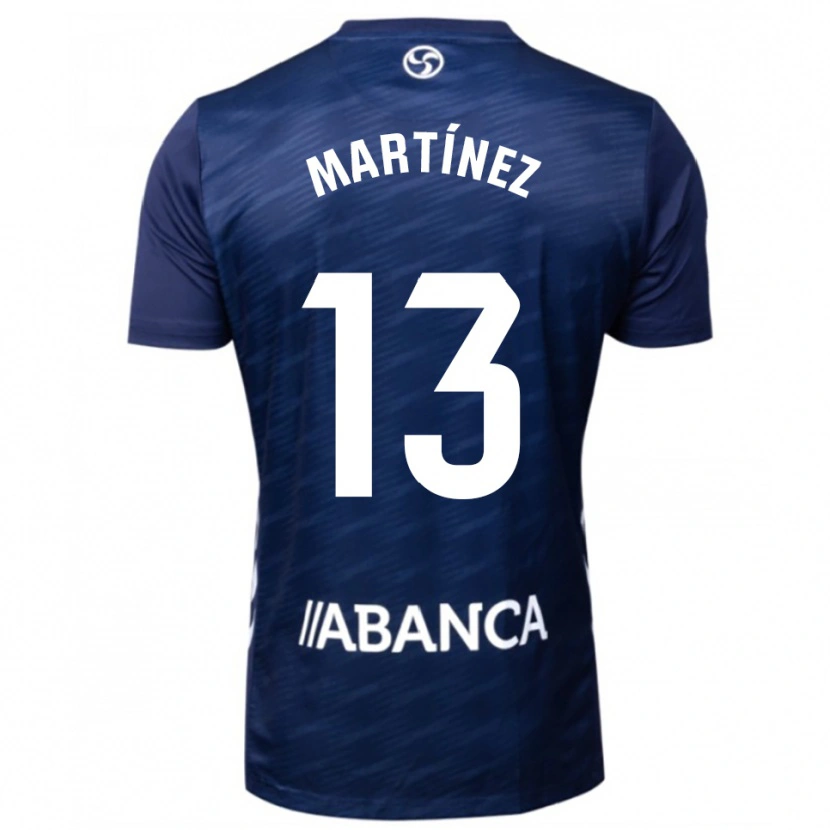 Danxen Kinder Naiara Martínez #13 Marine Weiß Auswärtstrikot Trikot 2025/26 T-Shirt