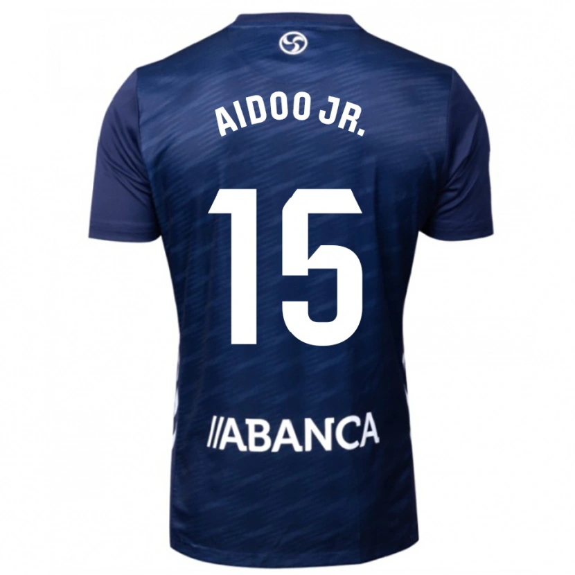 Danxen Kinder Joseph Aidoo #15 Marine Weiß Auswärtstrikot Trikot 2025/26 T-Shirt