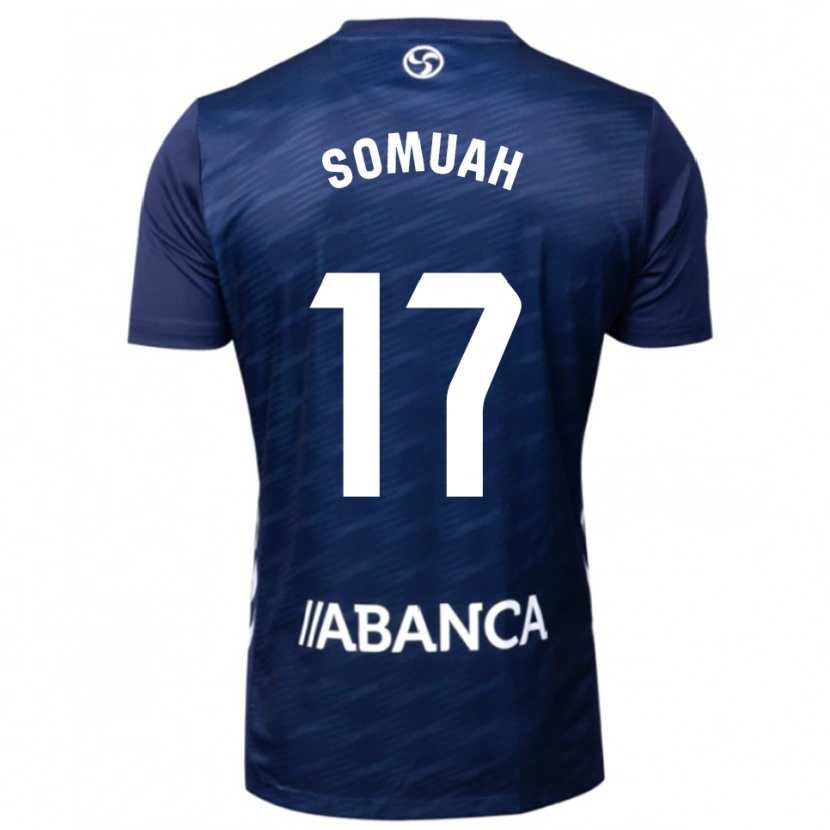 Danxen Kinder Bernard Somuah #17 Marine Weiß Auswärtstrikot Trikot 2025/26 T-Shirt