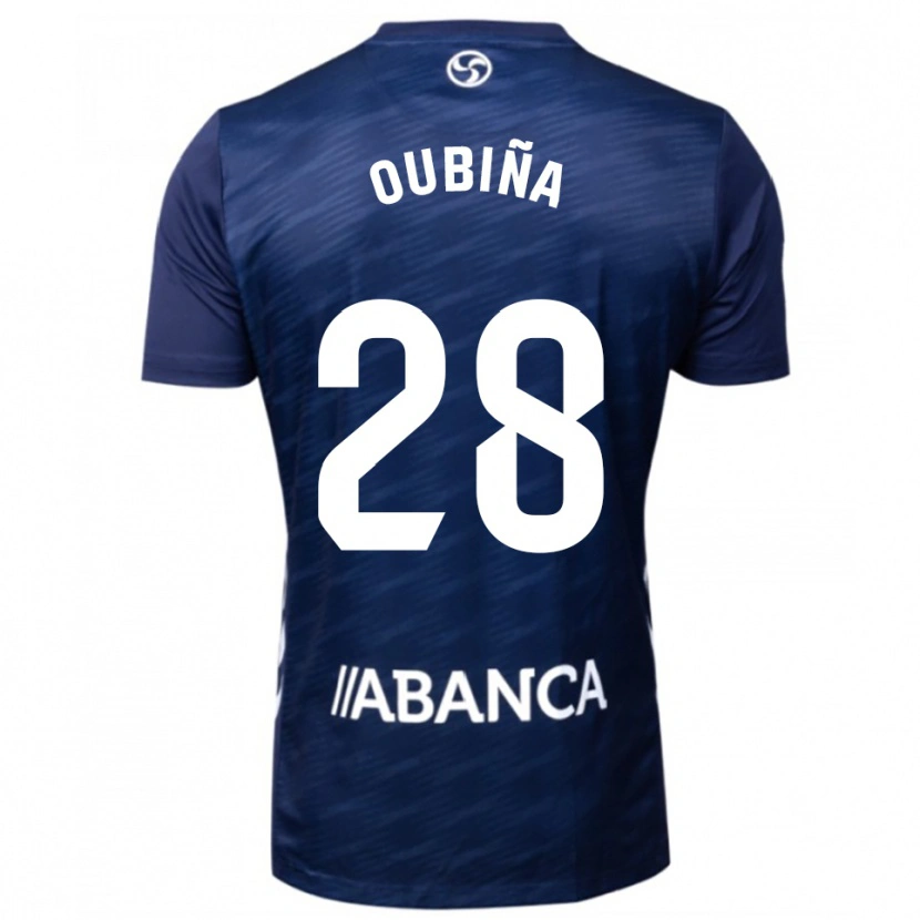 Danxen Kinder Jimena Oubiña #28 Marine Weiß Auswärtstrikot Trikot 2025/26 T-Shirt