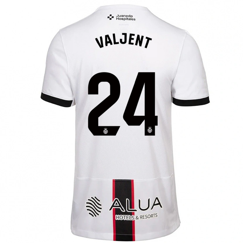 Danxen Kinder Martin Valjent #24 Weiß Schwarz Auswärtstrikot Trikot 2025/26 T-Shirt