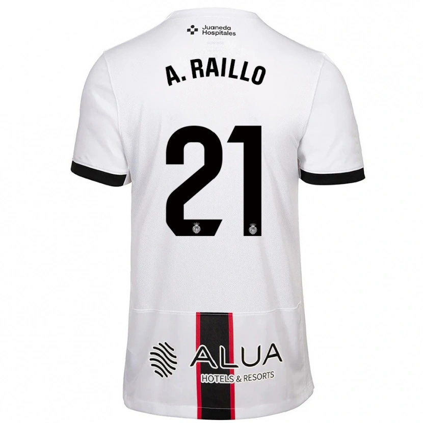 Danxen Kinder Antonio Raíllo #21 Weiß Schwarz Auswärtstrikot Trikot 2025/26 T-Shirt