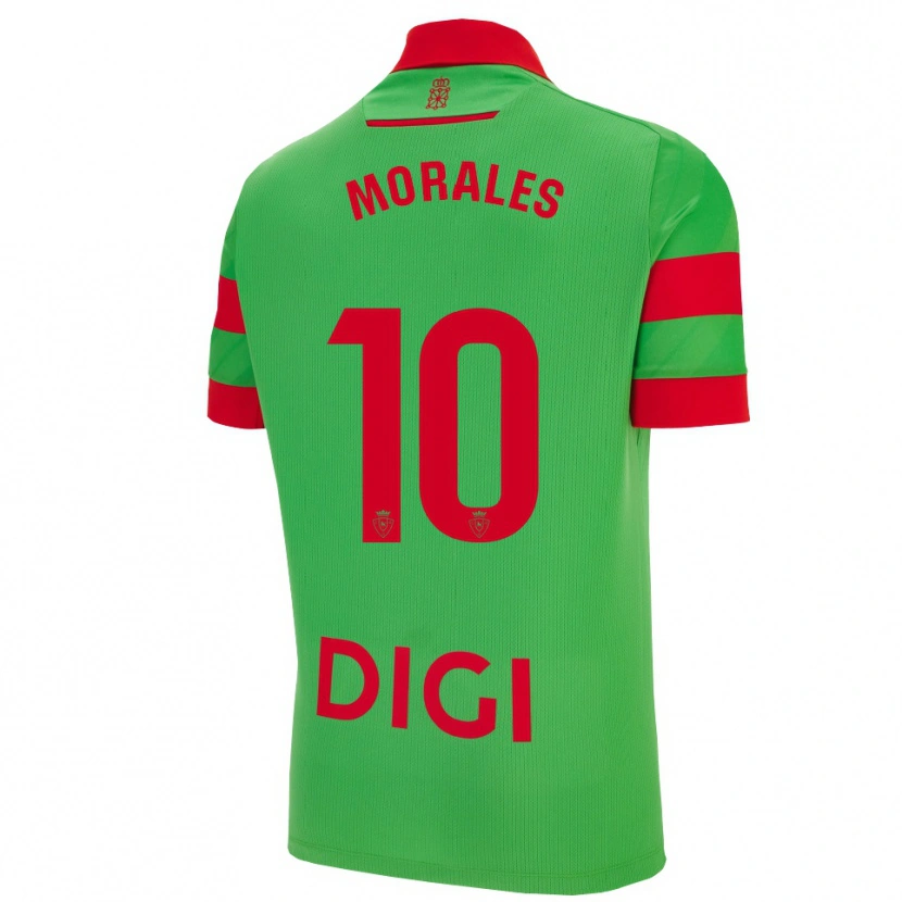 Danxen Kinder Anai Morales #10 Grün Rot Auswärtstrikot Trikot 2025/26 T-Shirt