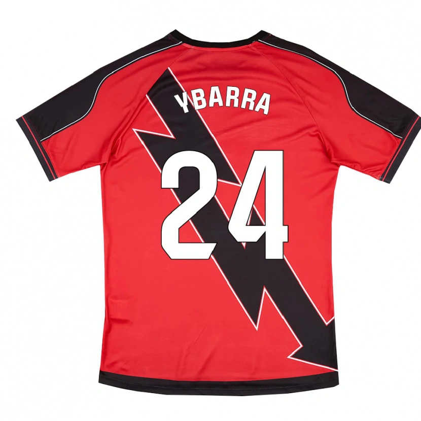Danxen Kinder Juan Ybarra #24 Rot Schwarz Auswärtstrikot Trikot 2025/26 T-Shirt