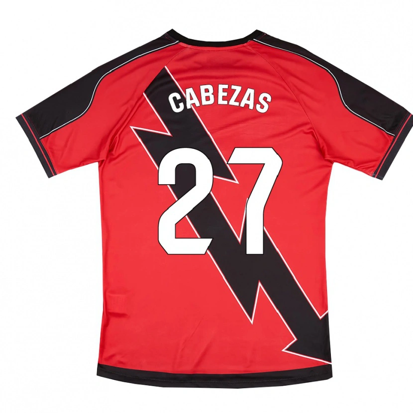 Danxen Kinder Claudia María Cabezas #27 Rot Schwarz Auswärtstrikot Trikot 2025/26 T-Shirt