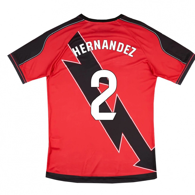 Danxen Kinder Marco Hernández #2 Rot Schwarz Auswärtstrikot Trikot 2025/26 T-Shirt