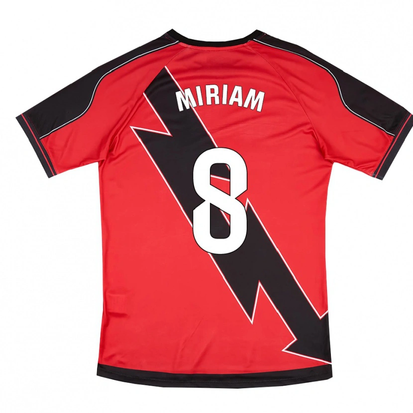 Danxen Kinder Miriam Valladolid Sanchez #8 Rot Schwarz Auswärtstrikot Trikot 2025/26 T-Shirt