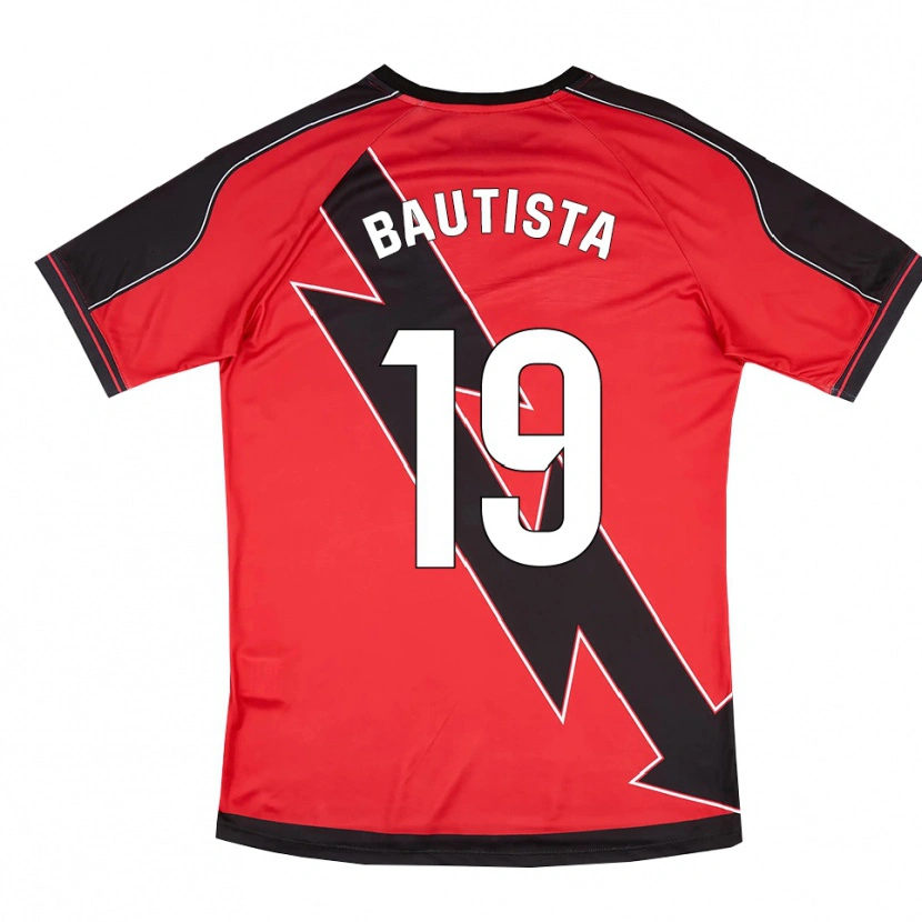 Danxen Kinder Carla Bautista #19 Rot Schwarz Auswärtstrikot Trikot 2025/26 T-Shirt