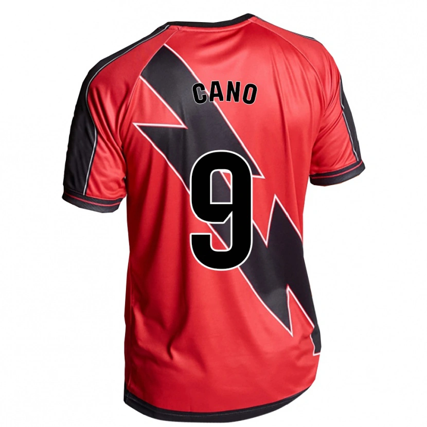 Danxen Kinder Joselu Cano #9 Rot Schwarz Auswärtstrikot Trikot 2025/26 T-Shirt