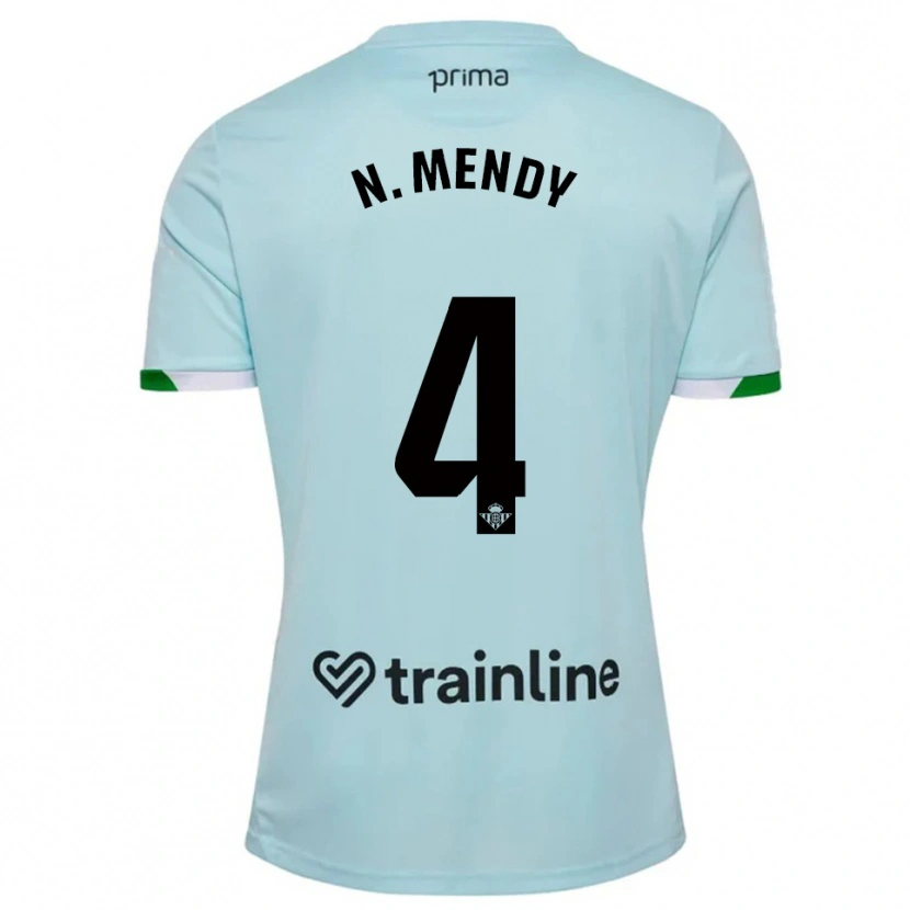 Danxen Kinder Nobel Mendy #4 Himmelblau Grün Auswärtstrikot Trikot 2025/26 T-Shirt