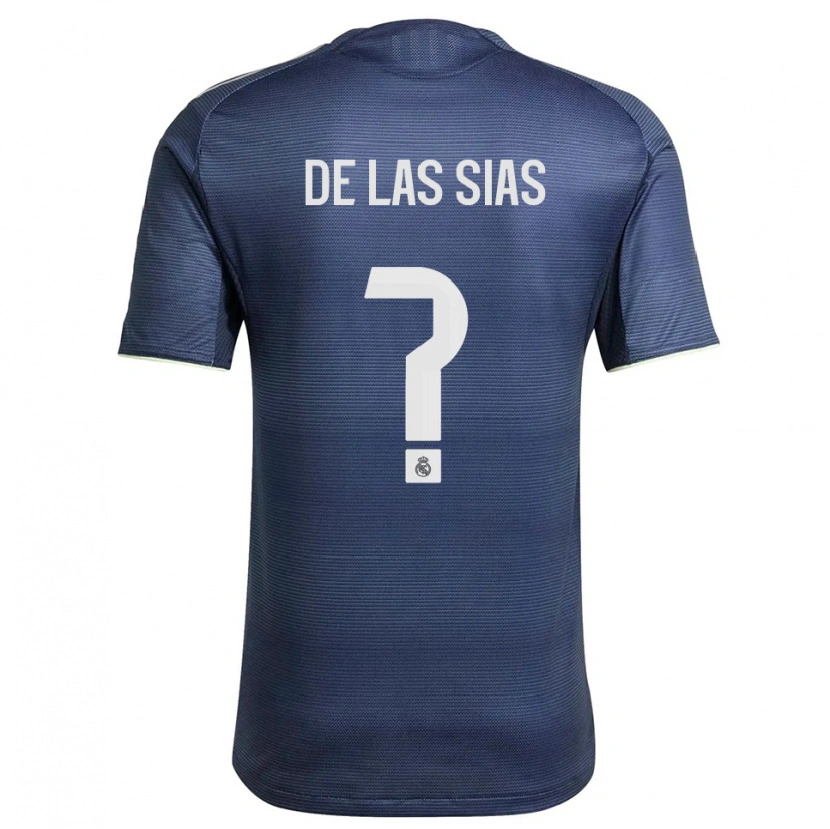 Danxen Kinder Marcos De Las Sias #0 Marine Silber Auswärtstrikot Trikot 2025/26 T-Shirt