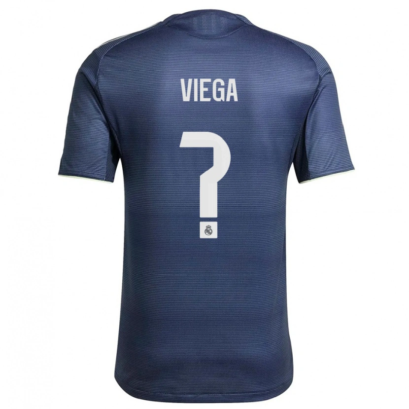 Danxen Kinder Marcos Viega #0 Marine Silber Auswärtstrikot Trikot 2025/26 T-Shirt