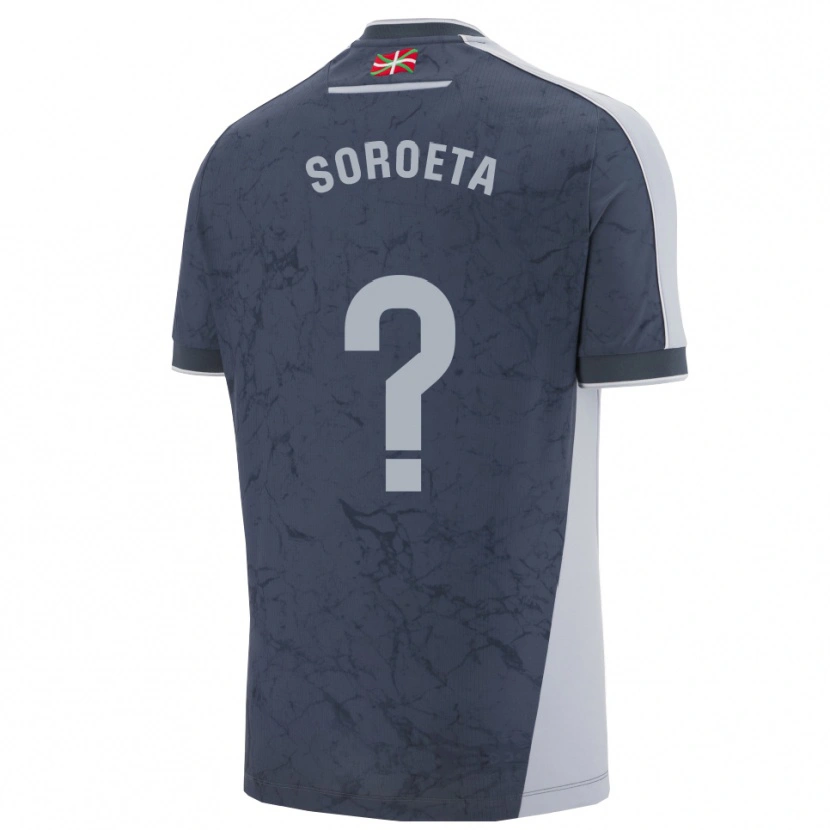 Danxen Kinder Javier Soroeta #0 Dunkelblau Weiß Auswärtstrikot Trikot 2025/26 T-Shirt