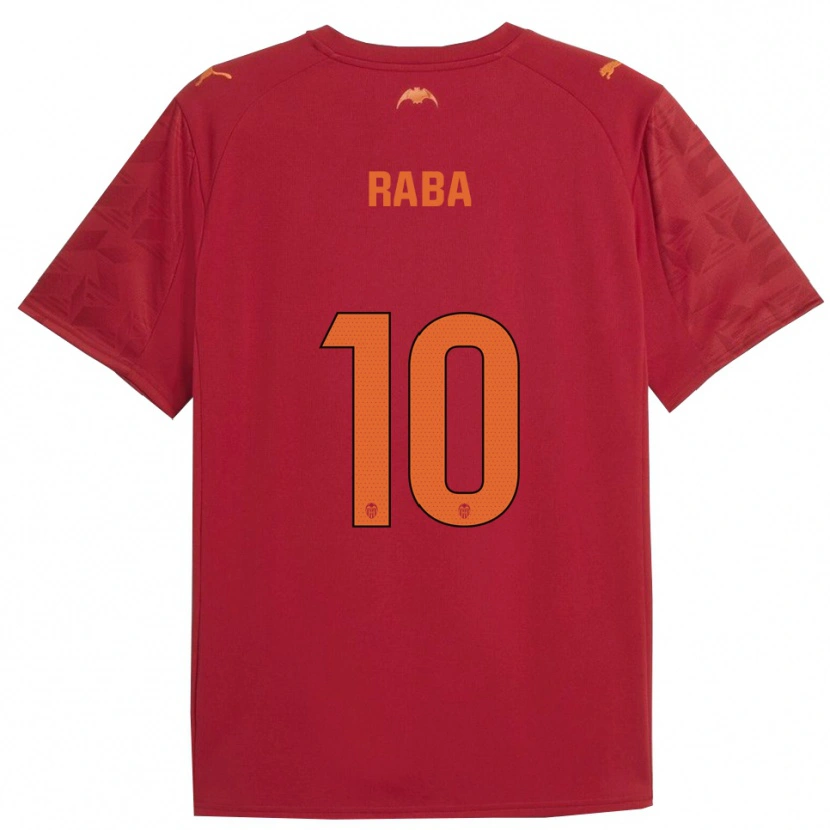Danxen Kinder Dani Raba #10 Rot Orange Auswärtstrikot Trikot 2025/26 T-Shirt