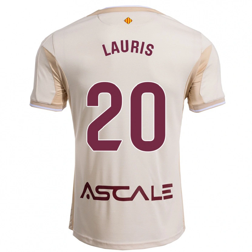 Danxen Kinder Laura Rodríguez Cuadrado #20 Cremeweiß Burgunderrot Auswärtstrikot Trikot 2025/26 T-Shirt