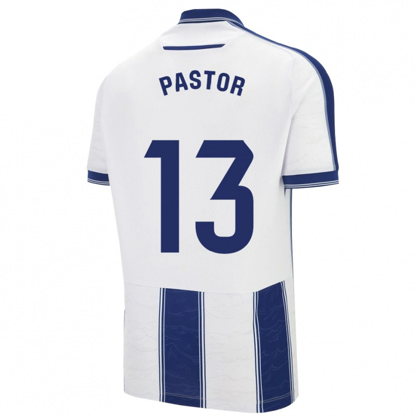 Danxen Kinder Alfonso Pastor #13 Marine Weiß Auswärtstrikot Trikot 2025/26 T-Shirt