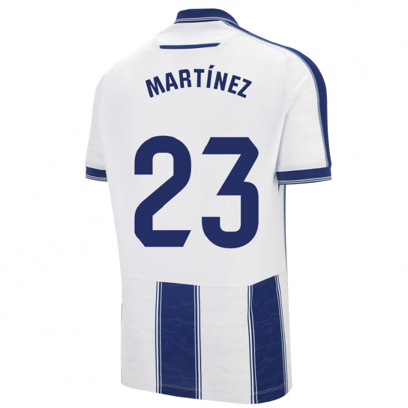 Danxen Kinder Pablo Martínez #23 Marine Weiß Auswärtstrikot Trikot 2025/26 T-Shirt