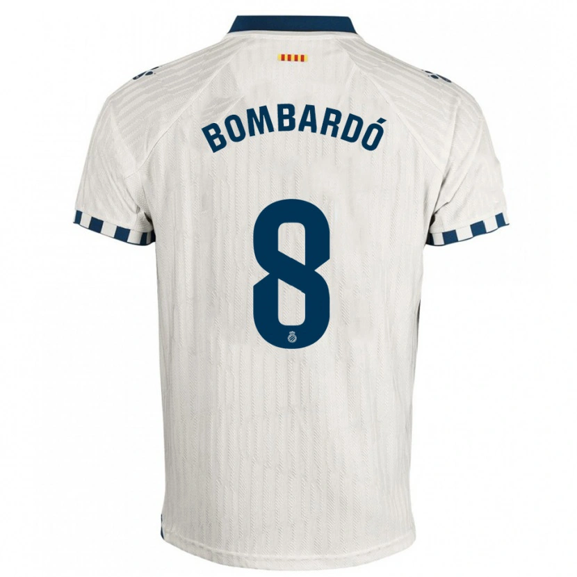 Danxen Kinder Alex Bombardó #8 Weiß Blau Auswärtstrikot Trikot 2025/26 T-Shirt