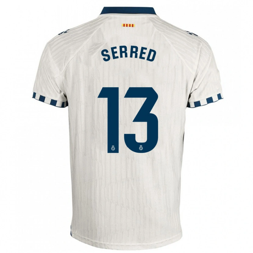 Danxen Kinder Llorenç Serred #13 Weiß Blau Auswärtstrikot Trikot 2025/26 T-Shirt