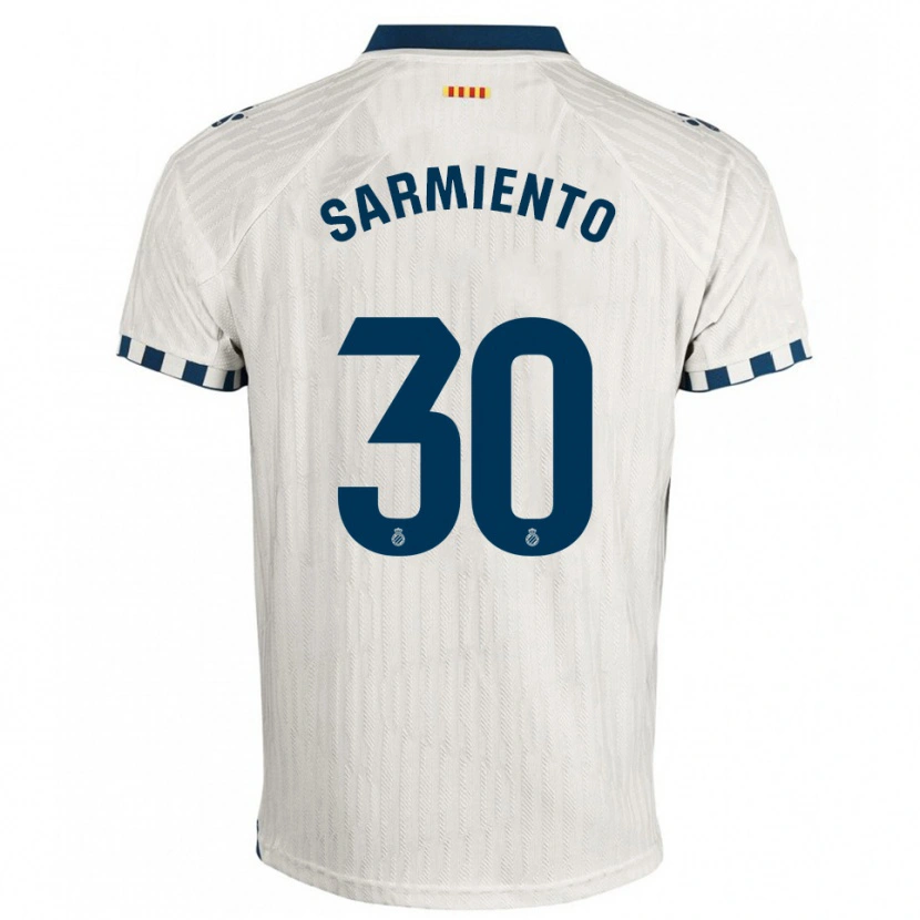 Danxen Kinder Izan Sarmiento #30 Weiß Blau Auswärtstrikot Trikot 2025/26 T-Shirt