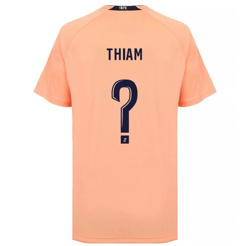 Danxen Kinder Tidjani Thiam #0 Orange Marineblau Auswärtstrikot Trikot 2025/26 T-Shirt