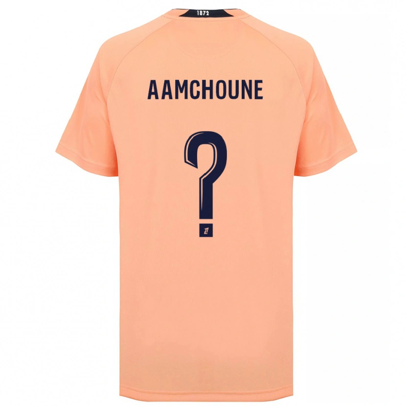 Danxen Kinder Zakariya Aamchoune #0 Orange Marineblau Auswärtstrikot Trikot 2025/26 T-Shirt