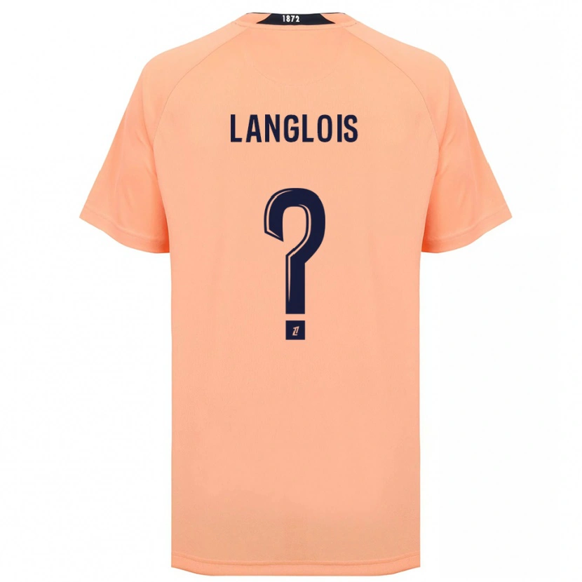 Danxen Kinder Sacha Langlois #0 Orange Marineblau Auswärtstrikot Trikot 2025/26 T-Shirt