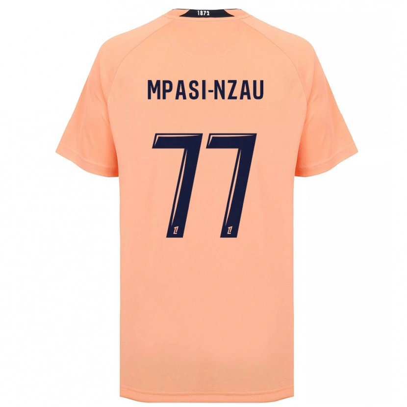 Danxen Kinder Lionel Mpasi-Nzau #77 Orange Marineblau Auswärtstrikot Trikot 2025/26 T-Shirt