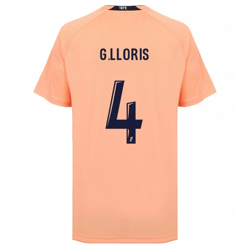 Danxen Kinder Gautier Lloris #4 Orange Marineblau Auswärtstrikot Trikot 2025/26 T-Shirt