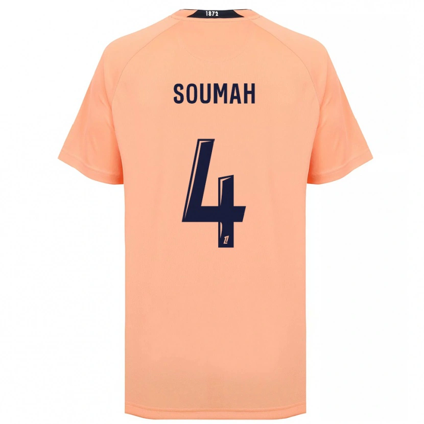 Danxen Kinder Mohamed Soumah #4 Orange Marineblau Auswärtstrikot Trikot 2025/26 T-Shirt