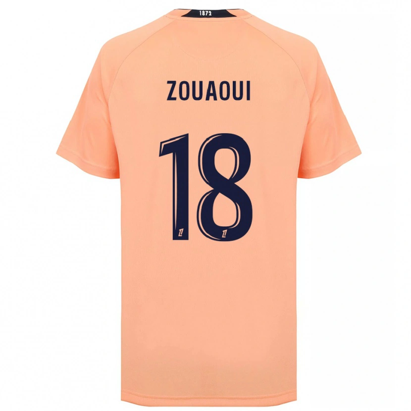 Danxen Kinder Yanis Zouaoui #18 Orange Marineblau Auswärtstrikot Trikot 2025/26 T-Shirt