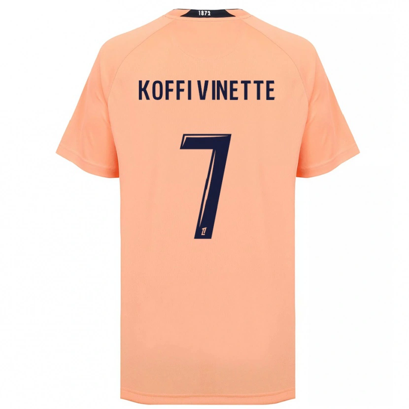 Danxen Kinder Enzo Koffi #7 Orange Marineblau Auswärtstrikot Trikot 2025/26 T-Shirt