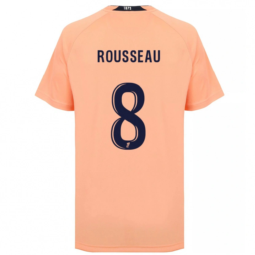 Danxen Kinder Thomas Rousseau #8 Orange Marineblau Auswärtstrikot Trikot 2025/26 T-Shirt