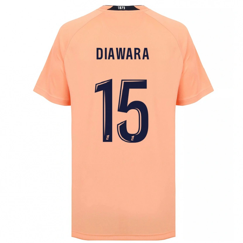 Danxen Kinder Kandet Diawara #15 Orange Marineblau Auswärtstrikot Trikot 2025/26 T-Shirt