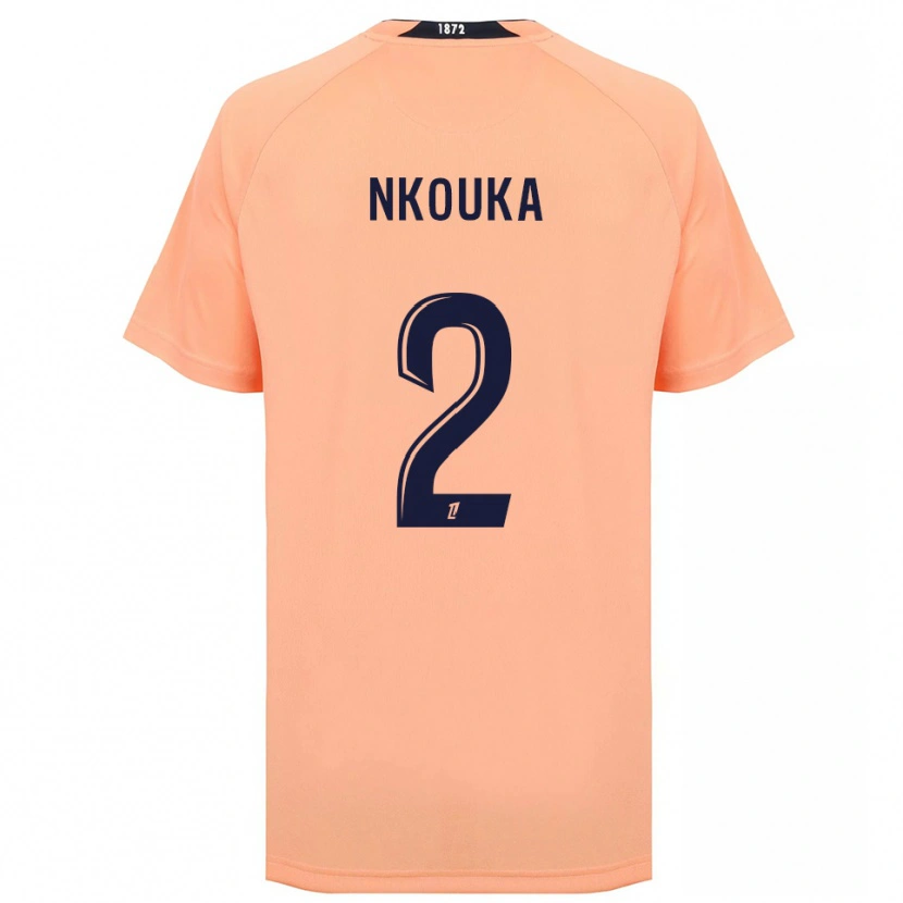 Danxen Kinder Ethan Nkouka #2 Orange Marineblau Auswärtstrikot Trikot 2025/26 T-Shirt