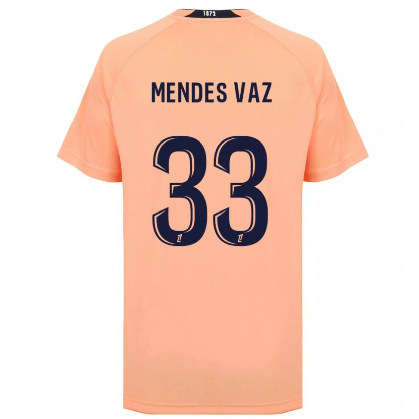 Danxen Kinder Hernâni Mendes Vaz #33 Orange Marineblau Auswärtstrikot Trikot 2025/26 T-Shirt