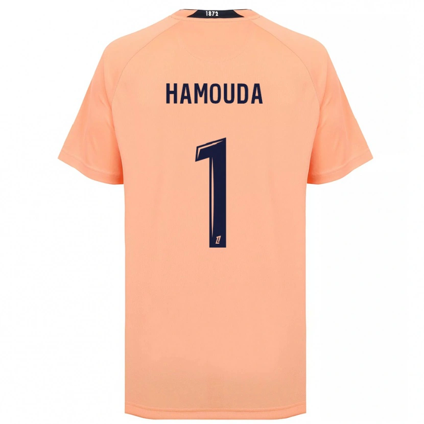 Danxen Kinder Adel Hamouda #1 Orange Marineblau Auswärtstrikot Trikot 2025/26 T-Shirt