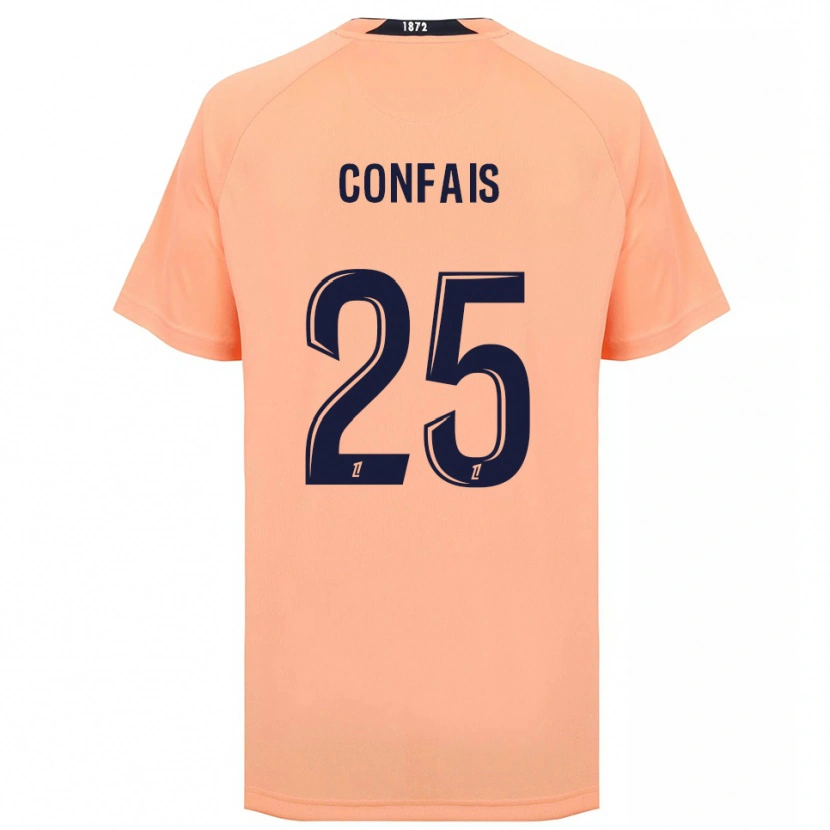 Danxen Kinder Aloïs Confais #25 Orange Marineblau Auswärtstrikot Trikot 2025/26 T-Shirt