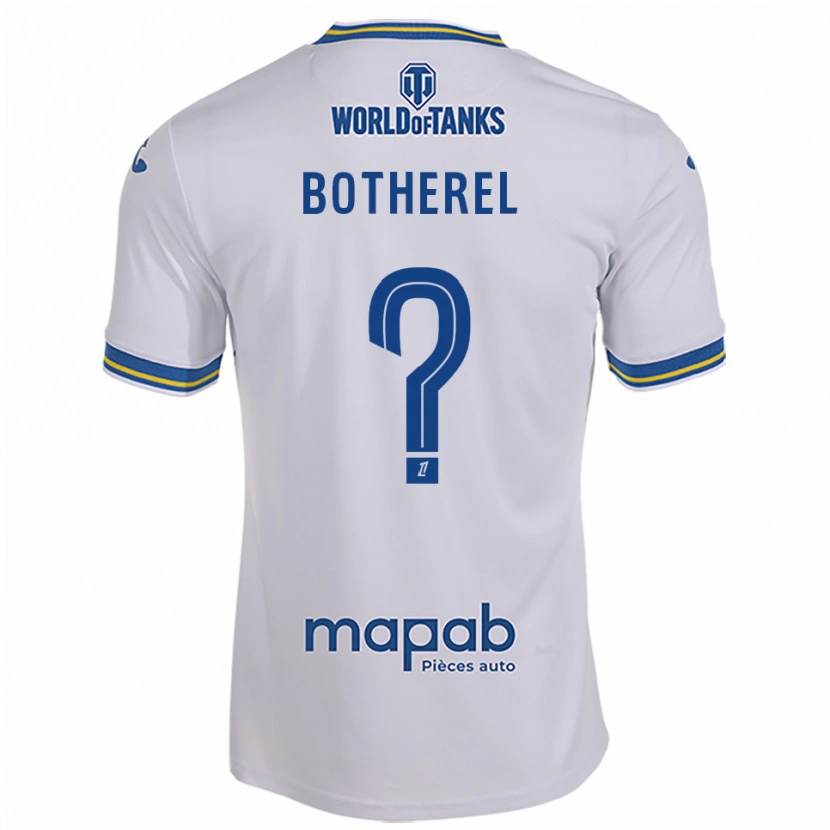 Danxen Kinder Lucas Botherel #0 Weiß Himmelblau Auswärtstrikot Trikot 2025/26 T-Shirt