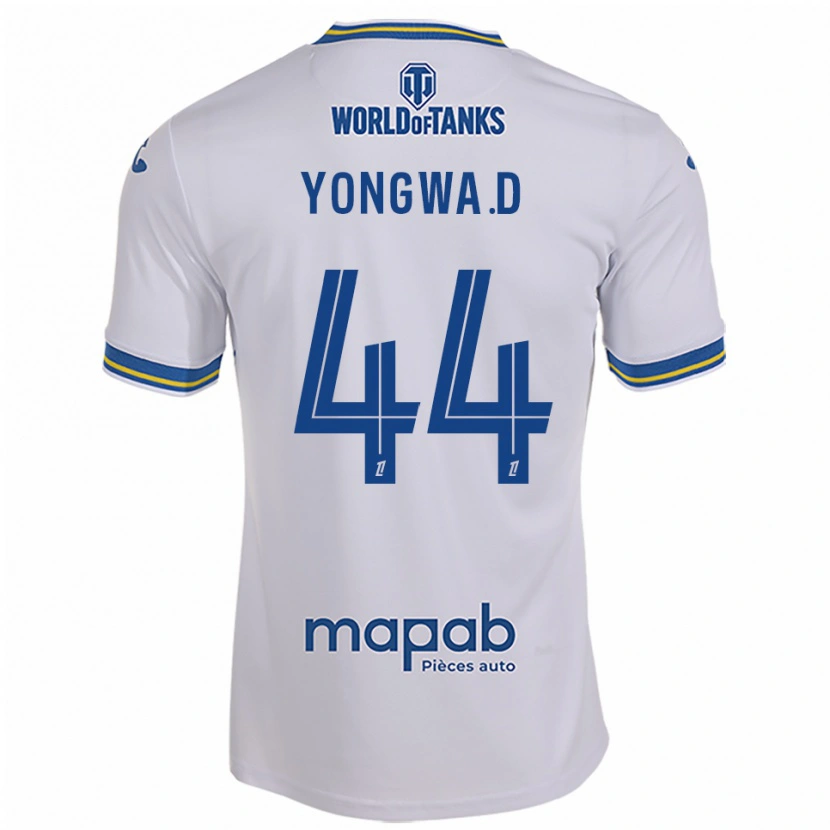 Danxen Kinder Darlin Yongwa #44 Weiß Himmelblau Auswärtstrikot Trikot 2025/26 T-Shirt