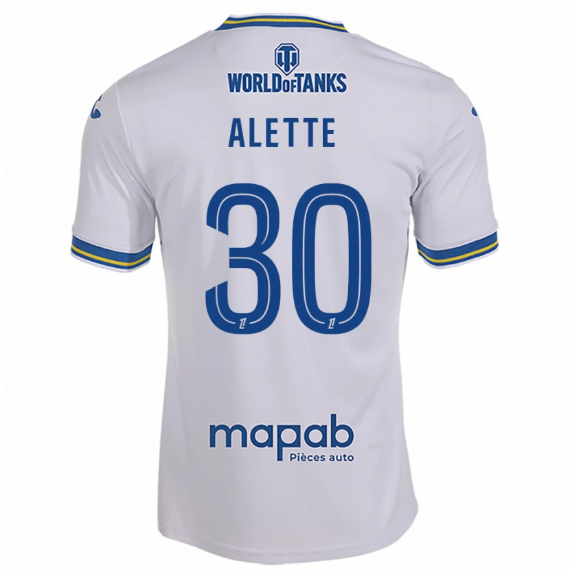 Danxen Kinder Gaël Alette #30 Weiß Himmelblau Auswärtstrikot Trikot 2025/26 T-Shirt