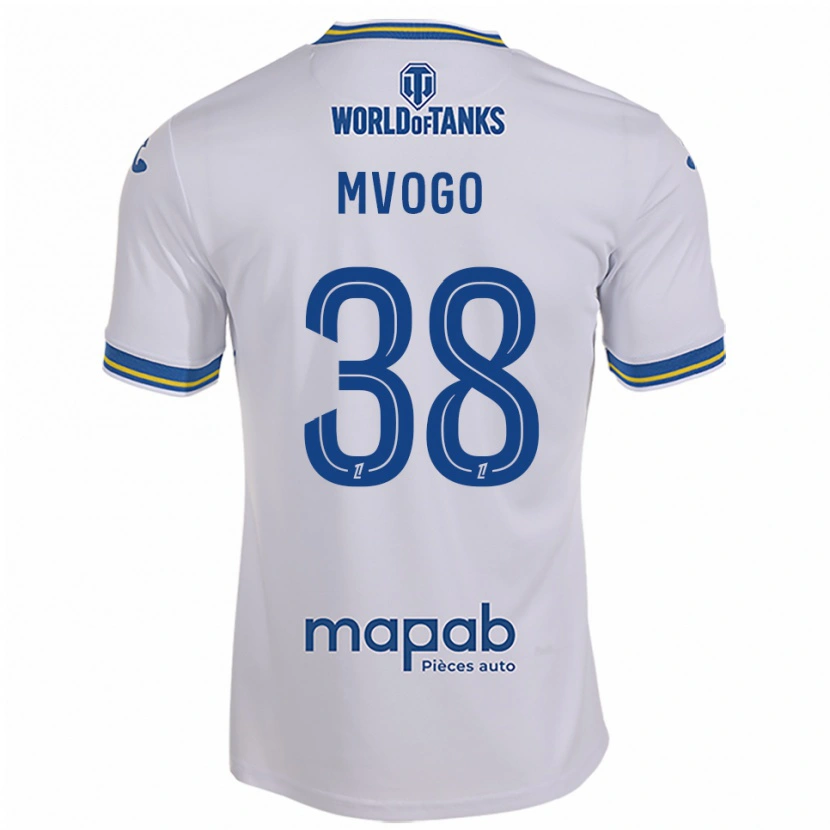 Danxen Kinder Yvon Mvogo #38 Weiß Himmelblau Auswärtstrikot Trikot 2025/26 T-Shirt