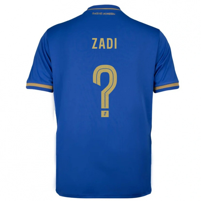 Danxen Kinder Alain Zadi #0 Blau Gold Auswärtstrikot Trikot 2025/26 T-Shirt